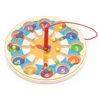 Viga Toys - Magnetspiel - Uhr & Farben